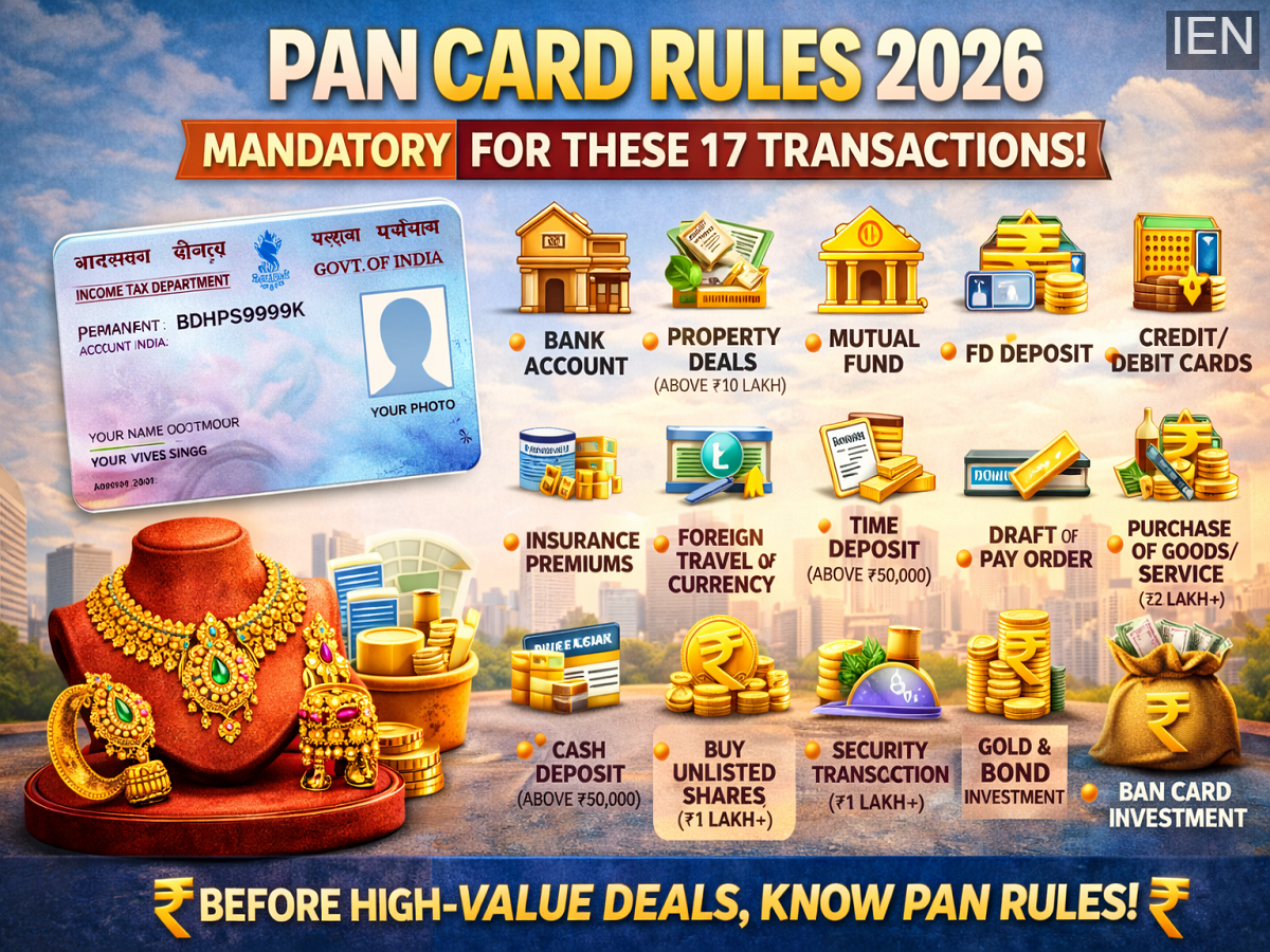 PAN Card Rules 2026: From Bank Accounts to Property Deals—17 ...