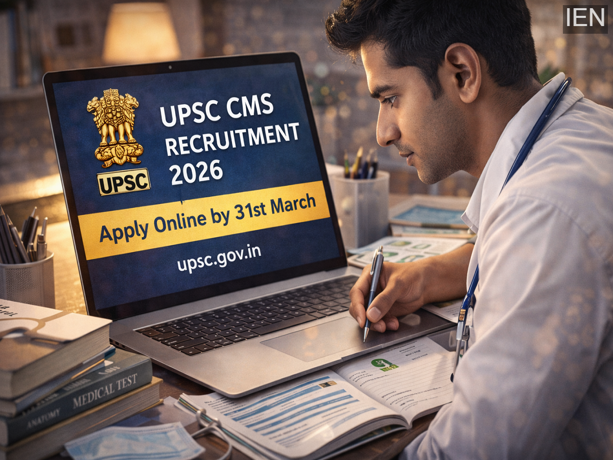 UPSC CMS Recruitment 2026: Applications Open for 1,300 Medical Posts ...