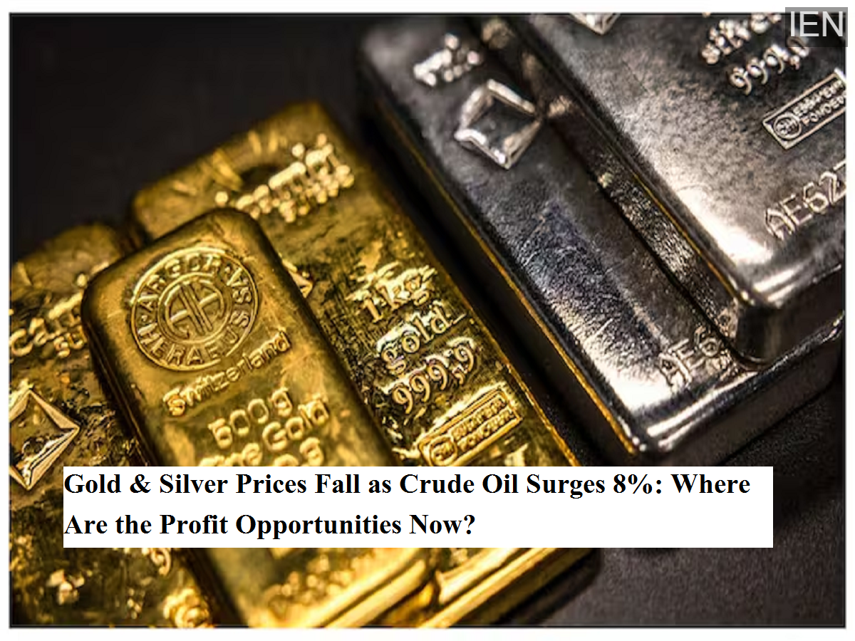 Gold & Silver Prices Fall as Crude Oil Surges 8%: Where Are the Profit ...