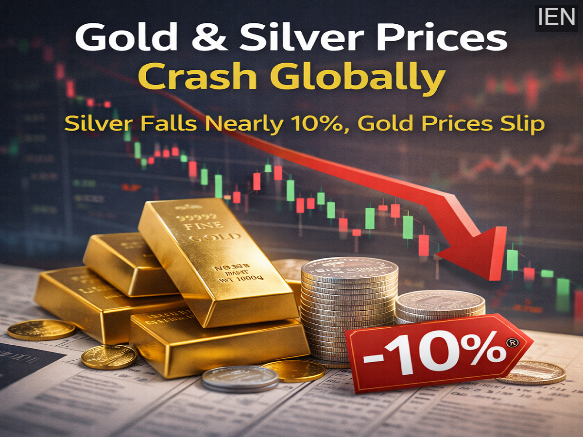Gold and Silver Prices Slide Globally: Silver Crashes Nearly 10%, Gold ...